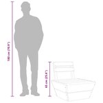 vidaXL Canapé central sectionnel palette Bois d'épicéa imprégné