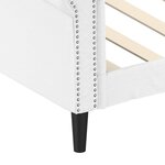 vidaXL Lit de jour blanc 80x200 cm similicuir