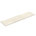 vidaXL Panneaux muraux 12 Pièces Crème 60x15 cm Velours 1 08 m²