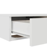 vidaXL Tiroirs de lit Blanc 140 x 36.5 x 16.5 cm Bois d'ingénierie