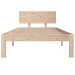vidaXL Cadre de lit bois massif 90x190 cm simple