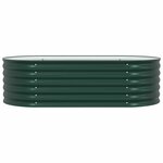 vidaXL Jardinière surélevée Vert 160 x 80 x 44 cm Acier