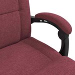 vidaXL Fauteuil de sol ajustable Bordeaux Tissu