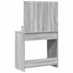 vidaXL Coiffeuse Sonoma gris 79 x 41 x 135 cm Bois d'ingénierie