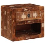 vidaXL Cabinet de chevet mural avec tiroir Multicolore 40 x 30 x 36 cm