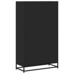 vidaXL Bibliothèque noir 80 5x35x139 cm bois d'ingénierie