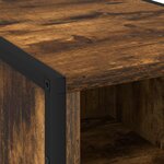 vidaXL Table de chevet 2 Pièces Chêne Fumé 39.5 x 30 x 50 cm