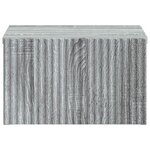 vidaXL Cabinet de chevet mural 2 Pièces Sonoma gris 33 x 34 5 x 20 cm
