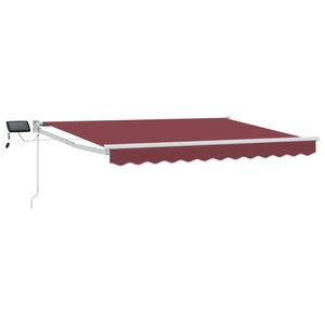 vidaXL Store rétractable manuel avec LEDs 3 5 x 2 5 m