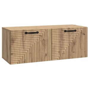 vidaXL Meuble TV mural 78 5 x 31 x 30 cm Chêne artisanal