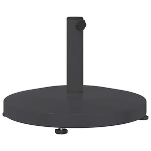 vidaXL Pied de parasol 24.6 kg Gris foncé Rond