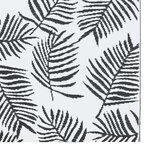 vidaXL Tapis d'extérieur Blanc et noir 120x180 cm PP