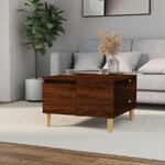 vidaXL Table basse chêne marron 55x55x36 5 cm bois d'ingénierie