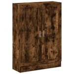 vidaXL Bibliothèque chêne fumé 82 5x30 5x115 cm bois d'ingénierie