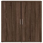 vidaXL Buffet chêne marron 79x38x80 cm bois d'ingénierie
