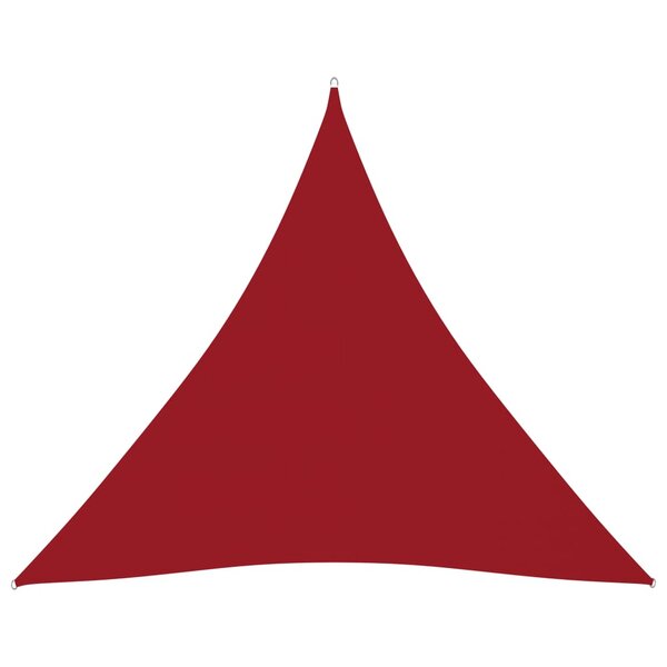 Vidaxl voile de parasol tissu oxford triangulaire 5x5x5 m rouge