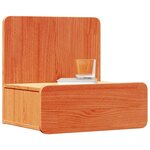 vidaXL Table de chevet avec tiroir 2 Pièces Brun cire 44 x 32 5 x 40 cm