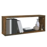 vidaXL Étagères murales cube 6 Pièces Chêne fumé 60x15x23 cm Bois
