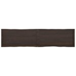 vidaXL Dessus de table bois massif traité bordure assortie