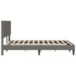 vidaXL Cadre de lit Gris clair 140 x 190 cm Tissu en velours côtelé