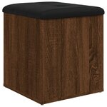 vidaXL Banc de rangement chêne marron 42x42x45 cm bois d'ingénierie