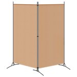vidaXL Paravent à 2 panneaux Beige 175 x 180 cm Tissu