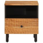 vidaXL Tables de chevet 2 Pièces 40x33x46 cm Bois d'acacia massif