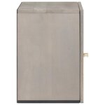vidaXL Meuble mural Gris 38 x 33 x 48 cm Bois de mangue massif