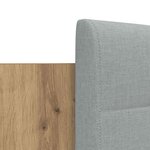 vidaXL Cadre de lit avec tête de lit Chêne artisanal 200 x 200 cm