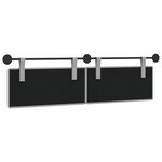 vidaXL Tête de lit suspendue Gris nuage tissu