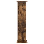 vidaXL Support de Plante Chêne fumé 25 x 25 5 x 100 5 cm