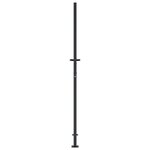 vidaXL Portail de jardin anthracite 105x180 cm acier design de bambou