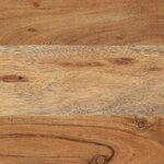 vidaXL Boîte de rangement 60x30x30 cm bois massif d'acacia et fer