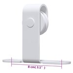vidaXL Kit mini de porte d'armoire coulissante Acier au carbone 200 cm