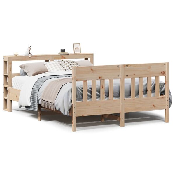 vidaXL Cadre de lit sans matelas 160x200 cm bois massif de pin