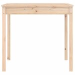 vidaXL Table de jardin 121x82 5x76 cm bois massif de pin