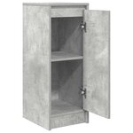 vidaXL Buffet gris béton 29 5x34x76 cm bois d'ingénierie