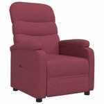 vidaXL Fauteuil inclinable Rouge bordeaux Tissu