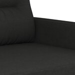 vidaXL Ensemble de canapés 2 Pièces avec coussins noir tissu