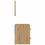 vidaXL Ensemble de mobilier de salle de bain Marron 41 x 38 5 x 48 cm