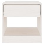 vidaXL Tables de chevet 2 Pièces Blanc 40x31x40 cm Bois de pin massif