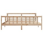 vidaXL Cadre de lit sans matelas 200x200 cm bois massif de pin