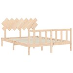 vidaXL Cadre de lit sans matelas bois de pin massif