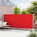 vidaXL Auvent latéral rétractable de patio 180x600 cm Rouge