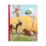 1 Cahier A5 - Pages lignées -  Les Fables de La Fontaine Modèle Aléatoire