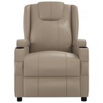 vidaXL Fauteuil de massage Cappuccino Similicuir