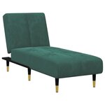vidaXL Ensemble de canapés 2 Pièces vert foncé velours