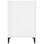 vidaXL Bureau Blanc brillant 140x50x75 cm Bois d'ingénierie