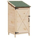vidaXL Abri de jardin avec toit Naturel 59 5 x 56 x 113 5 cm