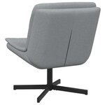 vidaXL Chaise Pivotante Gris clair Tissu Standard Ergonomique